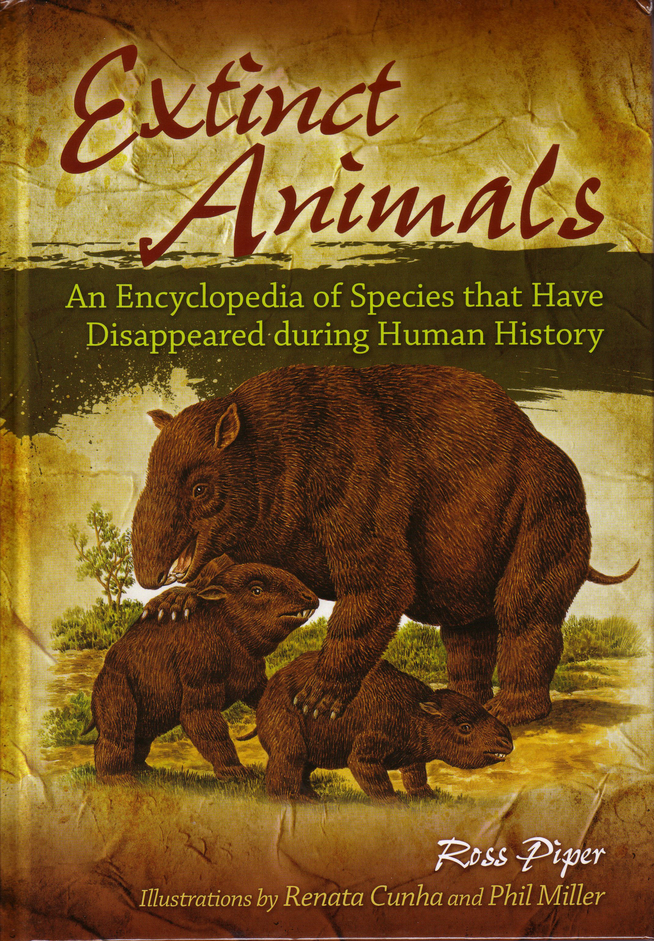 Front cover for Extinct Animals